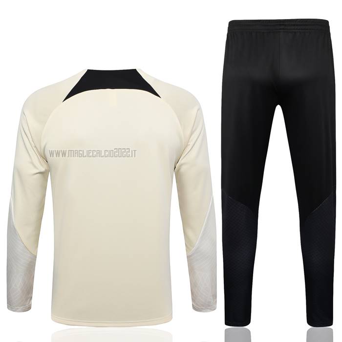 Tuta da Track de Felpa del Paris Saint-Germain Bambino 2023-2024 Beige